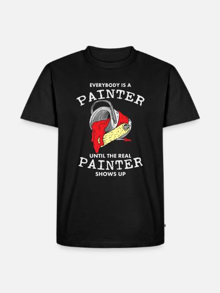 Maler Paintint Paintbrushes Farbgeschenk - Männer Premium Bio T-Shirt - Schwarz