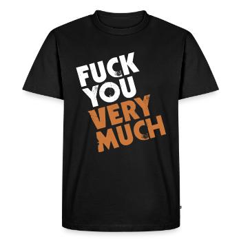 Je te baise beaucoup - T-shirt Premium bio Homme - noir - Devant - Nico (187cm)