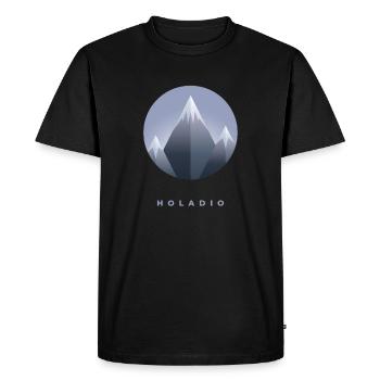 Holadio Holladio Mountaineer Yodelling Heidi Hiking - Men's Premium Organic T-Shirt - black - Front - Nico (187cm)