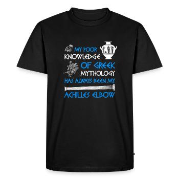 Talon d'Achille Mythologie grecque Grèce - T-shirt Premium bio Homme - noir - Devant - Nico (187cm)