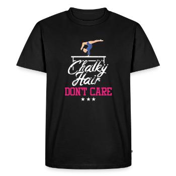 Gymnast Girl Chalky Hair Acrobatic Gymnastic Team - Men's Premium Organic T-Shirt - black - Front - Nico (187cm)
