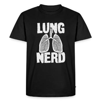 Thérapeute Drôle Lung Nerd Job Gift - T-shirt Premium bio Homme - noir - Devant - Nico (187cm)