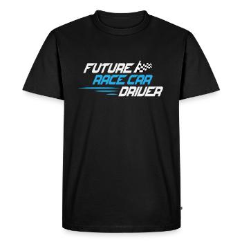 Passionné de voiture de course Pilote de voiture de course futur drôle - T-shirt Premium bio Homme - noir - Devant - Nico (187cm)