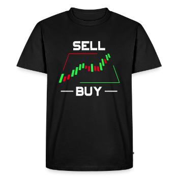 Stock Market Trader Candlestick Chart Trading Gift - Men's Premium Organic T-Shirt - black - Front - Nico (187cm)