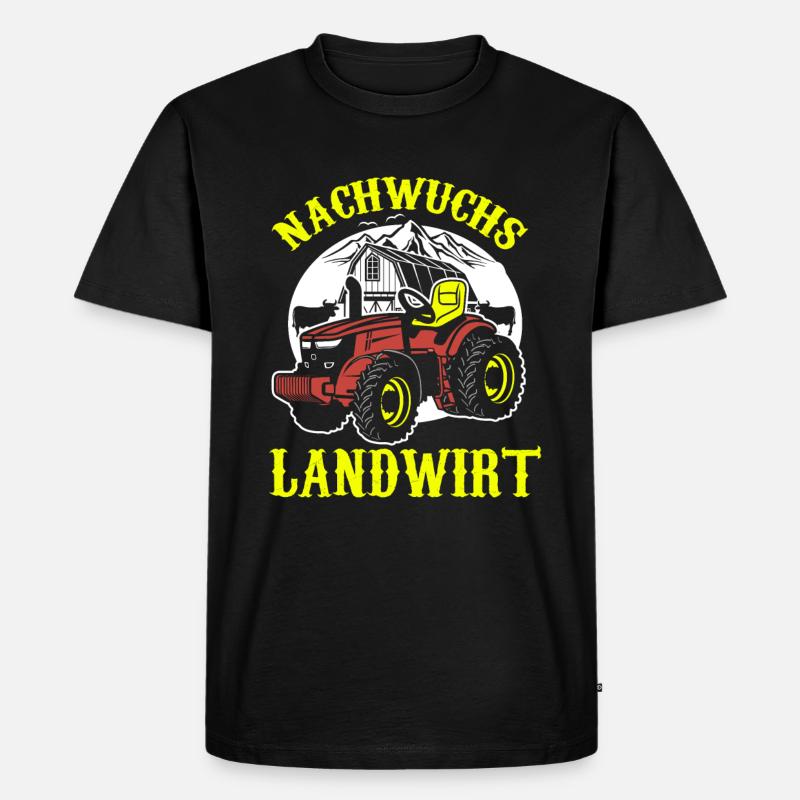 Nachwuchs Landwirt - Männer Premium Bio T-Shirt - Schwarz