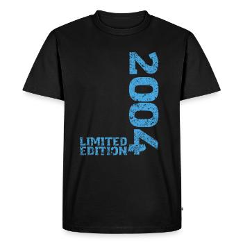Édition Limitée 2004 18ème Anniversaire Cadeau - T-shirt Premium bio Homme - noir - Devant - Nico (187cm)