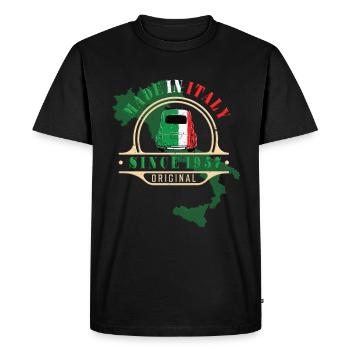 Fabriqué en Italie 1957 Oldtimer Car 500 Bambino - T-shirt Premium bio Homme - noir - Devant - Nico (187cm)