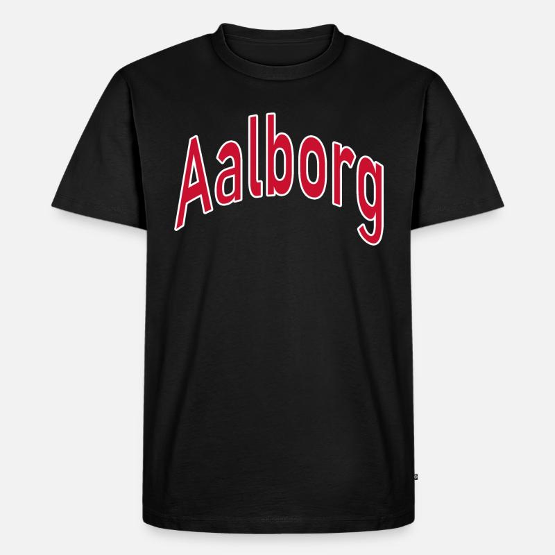 Aalborg - Männer Premium Bio T-Shirt - Schwarz