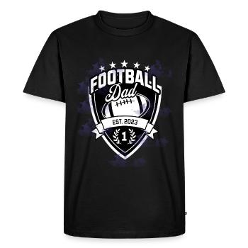 Futur Père Basketball Papa 2023 Nouveau Père - T-shirt Premium bio Homme - noir - Devant - Nico (187cm)