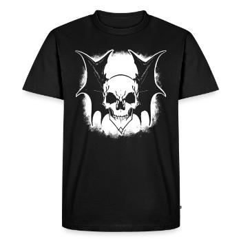 Chauve-souris crânienne - T-shirt Premium bio Homme - noir - Devant - Nico (187cm)