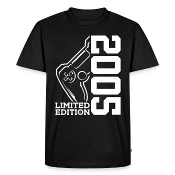 21E ANNIVERSAIRE DE GAMING ÉDITION LIMITÉE DE GAMING 2005 - T-shirt Premium bio Homme - noir - Devant - Nico (187cm)
