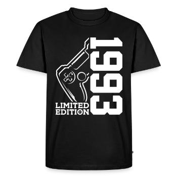 33E ANNIVERSAIRE ÉDITION LIMITÉE 1993 GAMING - T-shirt Premium bio Homme - noir - Devant - Nico (187cm)