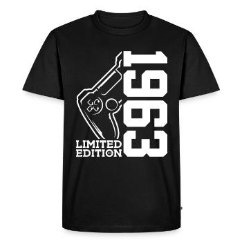 LIMITED EDITION 1963 GAMING 63RD BIRTHDAY - Men's Premium Organic T-Shirt - black - Front - Nico (187cm)