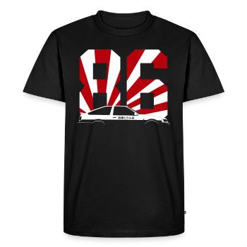 JDM AE86 Voiture du marché intérieur japonais - T-shirt Premium bio Homme - noir - Devant - Nico (187cm)