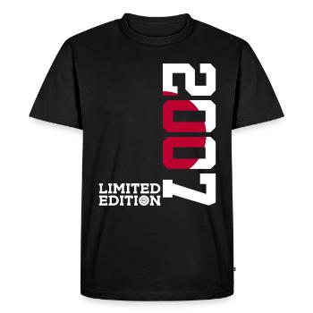 ÉDITION LIMITÉE 2007 ANNIVERSAIRE JAPONAIS 19 ANS - T-shirt Premium bio Homme - noir - Devant - Nico (187cm)