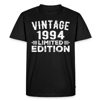 Année de fabrication 1994 Année de naissance Millésime 1994 - T-shirt Premium bio Homme - noir - Devant - Nico (187cm)