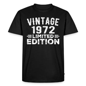Année de naissance 1972 Année de naissance Millésime 1972 - T-shirt Premium bio Homme - noir - Devant - Nico (187cm)