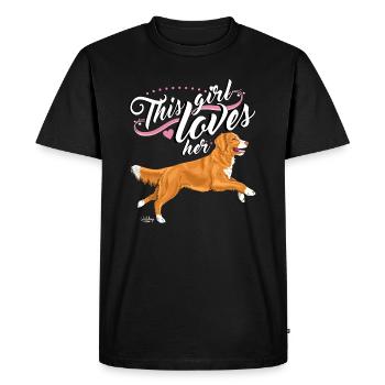 tollergirl - T-shirt Premium bio Homme - noir - Devant - Nico (187cm)