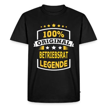 BETRIEBSRAT - Männer Premium Bio T-Shirt - Schwarz - Vorne - Nico (187cm)