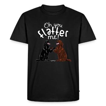 Flattie Oh You 4 - T-shirt Premium bio Homme - noir - Devant - Nico (187cm)