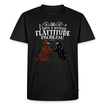 Flattie Flattie - T-shirt Premium bio Homme - noir - Devant - Nico (187cm)