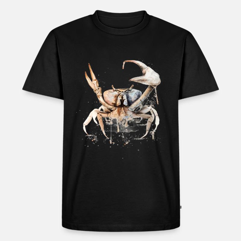 Sternzeichen Krebs - Männer Premium Bio T-Shirt - Schwarz