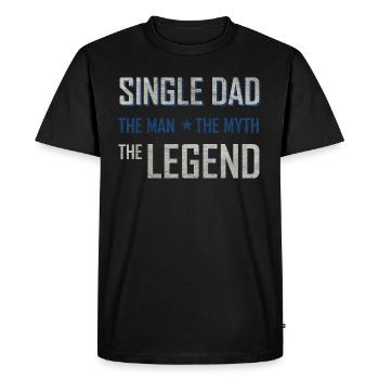 Single Dad Geschenk - Männer Premium Bio T-Shirt - Schwarz - Vorne - Nico (187cm)