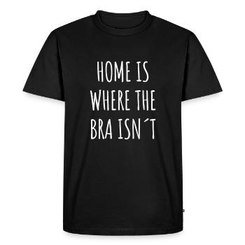 AUCUN soutien-gorge ♥ idée cadeau - T-shirt Premium bio Homme - noir - Devant - Nico (187cm)