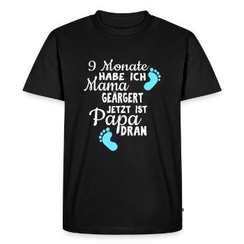 Babyboy 9 months I annoyed mom gift - Men's Premium Organic T-Shirt - black - Front - Nico (187cm)