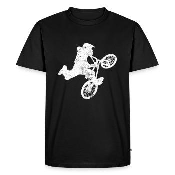 BMX - Men's Premium Organic T-Shirt - black - Front - Nico (187cm)