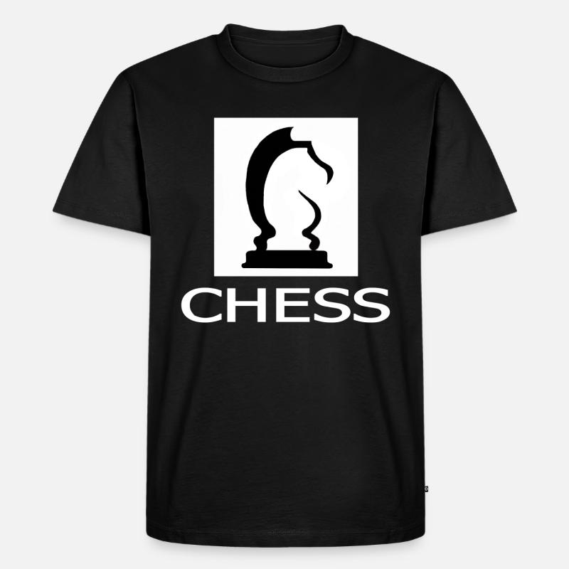 Schach - Männer Premium Bio T-Shirt - Schwarz