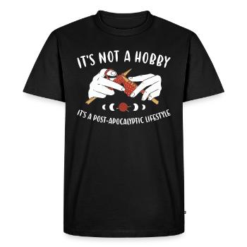 C’est une compétence de vie post-apocalyptique Tricot - T-shirt Premium bio Homme - noir - Devant - Nico (187cm)