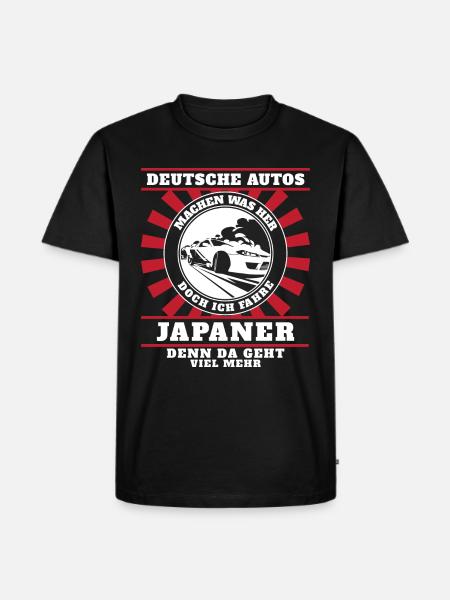 Ich fahre Japaner - Männer Premium Bio T-Shirt - Schwarz