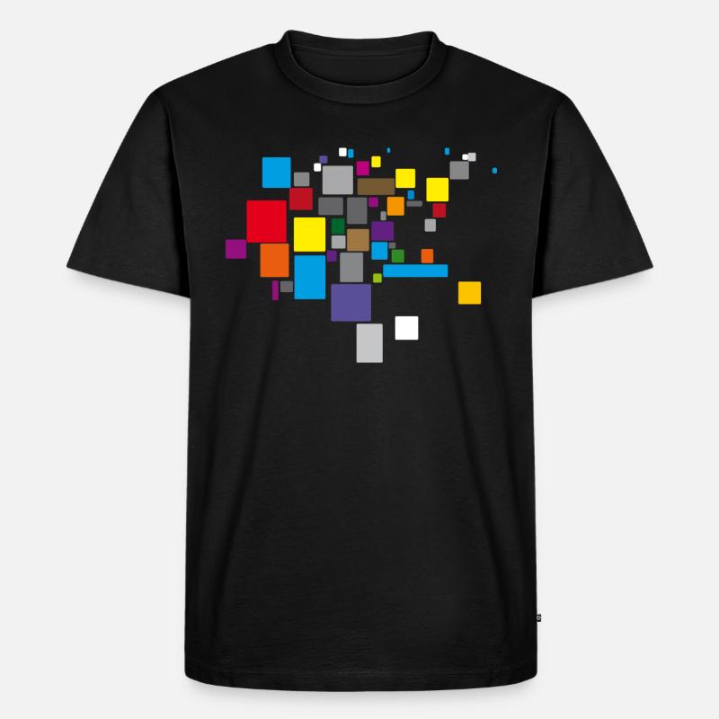 Farben - Männer Premium Bio T-Shirt - Schwarz