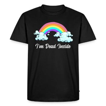 Dépression interne morte déprimée solitaire triste - T-shirt Premium bio Homme - noir - Devant - Nico (187cm)