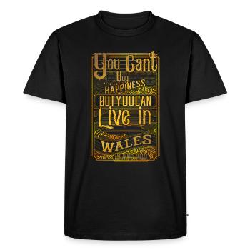 Pays de Galles - T-shirt Premium bio Homme - noir - Devant - Nico (187cm)