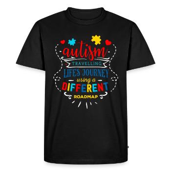 Autisme Cadeau Asperger Parents Awareness TDAH - T-shirt Premium bio Homme - noir - Devant - Nico (187cm)