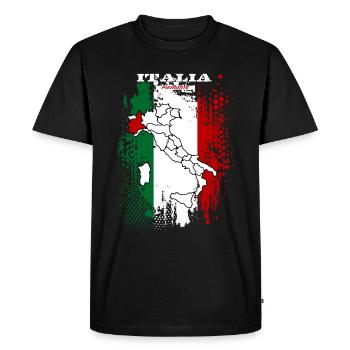 Piemonte - T-shirt Premium bio Homme - noir - Devant - Nico (187cm)
