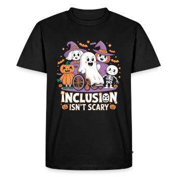 Halloween inclusion is not scary - Men's Premium Organic T-Shirt - black - Front - Nico (187cm)