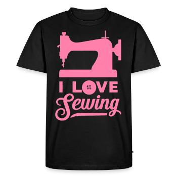 I Love Sewing Seamstress Seamstress - Men's Premium Organic T-Shirt - black - Front - Nico (187cm)
