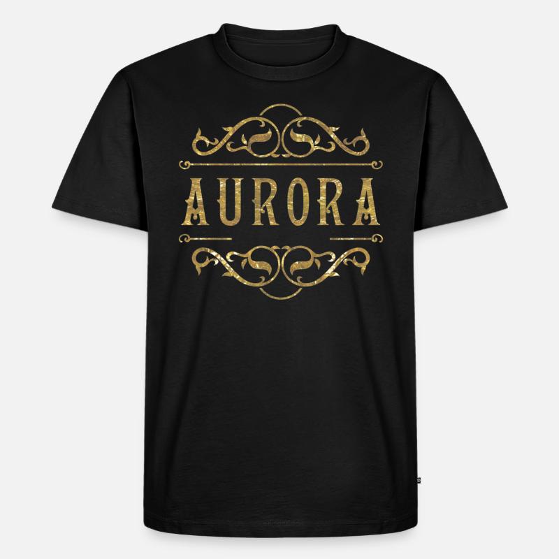 Aurora - Männer Premium Bio T-Shirt - Schwarz