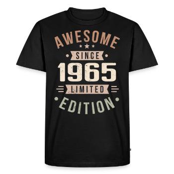 Original 1965 Vintage Vintage anniversaire 1965 - T-shirt Premium bio Homme - noir - Devant - Nico (187cm)