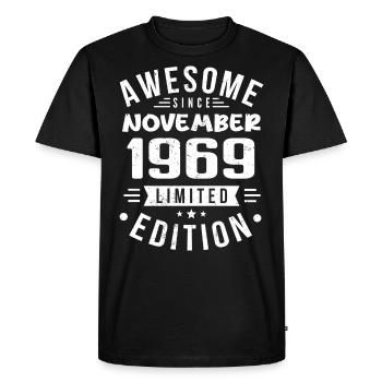 November 1969 Gift Idea Legend November 1969 - Men's Premium Organic T-Shirt - black - Front - Nico (187cm)