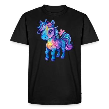 Rainbow bangs - Men's Premium Organic T-Shirt - black - Front - Nico (187cm)