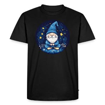 Naine étoilée onirique - T-shirt Premium bio Homme - noir - Devant - Nico (187cm)