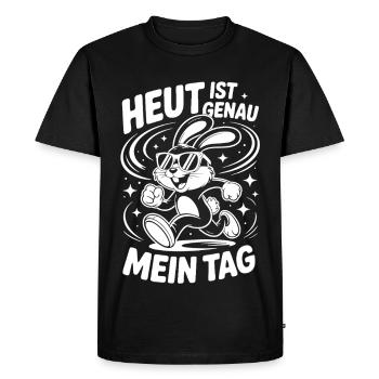 Today is exactly my day - Men's Premium Organic T-Shirt - black - Front - Nico (187cm)