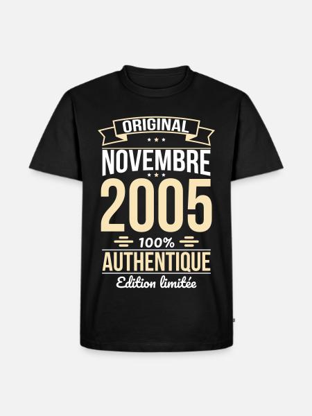 20th Anniversary - Original - November 2005 - Men's Premium Organic T-Shirt - black