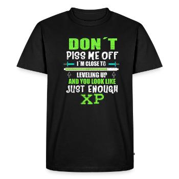 DONT PISS ME OFF I´ M CLOSE TO - T-shirt Premium bio Homme - noir - Devant - Nico (187cm)