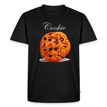 Keks Cookie - Männer Premium Bio T-Shirt - Schwarz - Vorne - Nico (187cm)