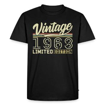 Legend since 1968 Born 1968 Birthday 56 years - Men's Premium Organic T-Shirt - black - Front - Nico (187cm)
